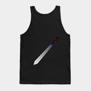 Illustration of a sword Tank Top